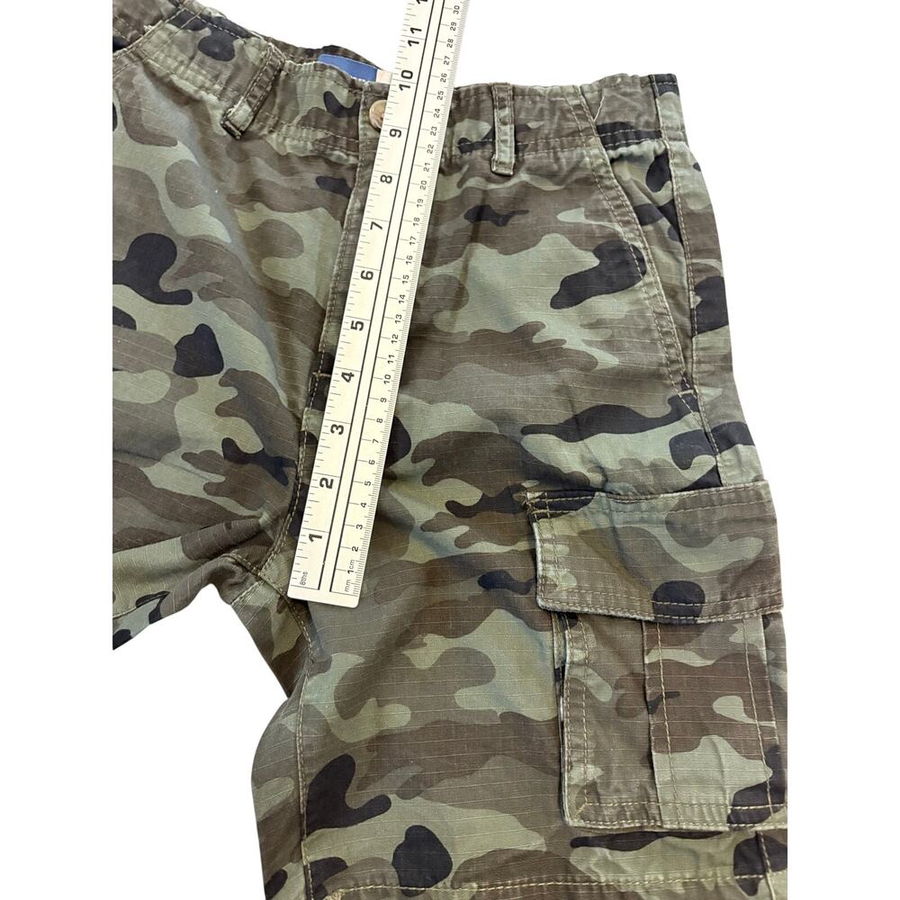 Lot of 2 Old Navy Boys Shorts Size 8 Denim Carpenter Camo Cargo Adjustable Waist - Picture 4 of 16